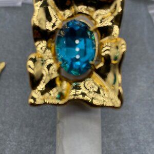 Alexis Bittar Candy Collection Large Gemstone Ring Size 7